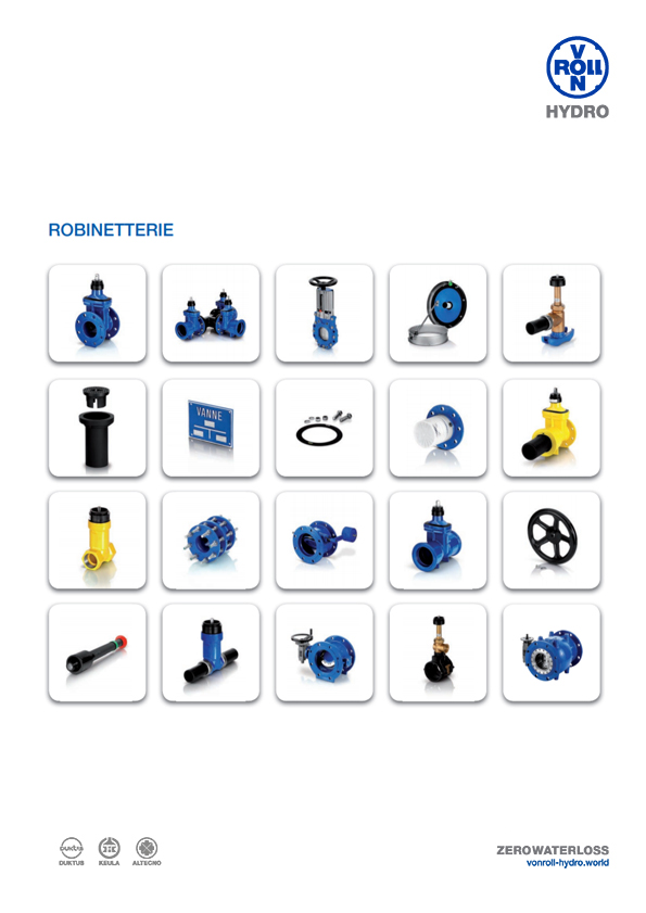 Télécharger le catalogue des Robinetterie au format PDF