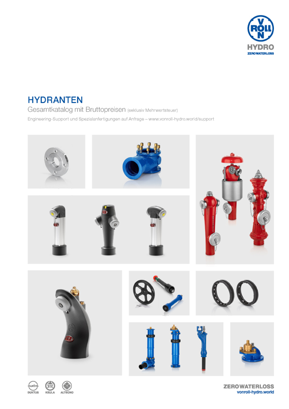Armaturen und Hydranten Katalog als PDF herunterladen