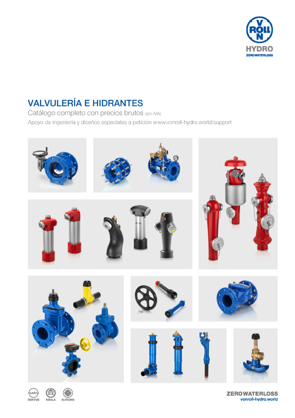 Valvulería y Hidrantes Descargar el catálogo en PDF