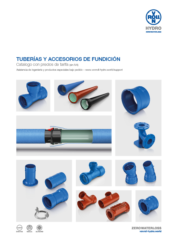 Tuberías y Accesorio de fundición Descargar el catálogo en PDF