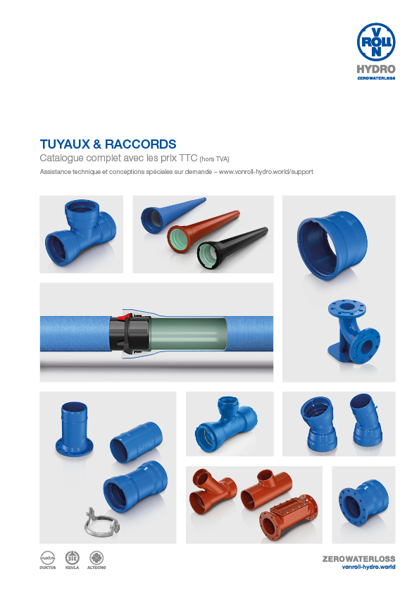 Tuyaux et Raccords Télécharger le catalogue en PDF